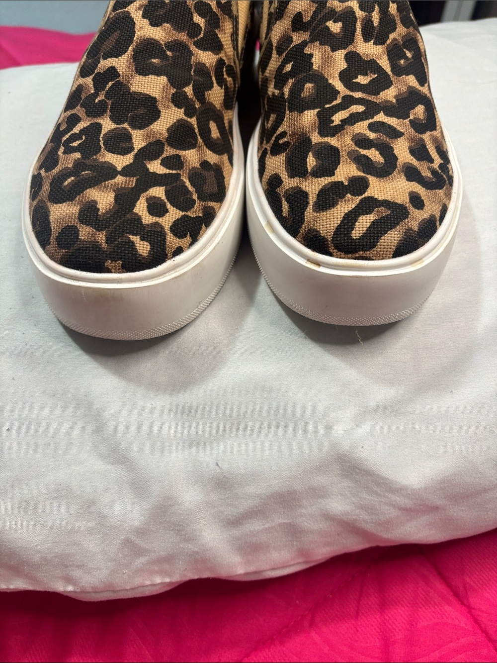 Steve Madden Leopard Print Slip-On Sneakers - Tan/Black - Picture 8 of 10